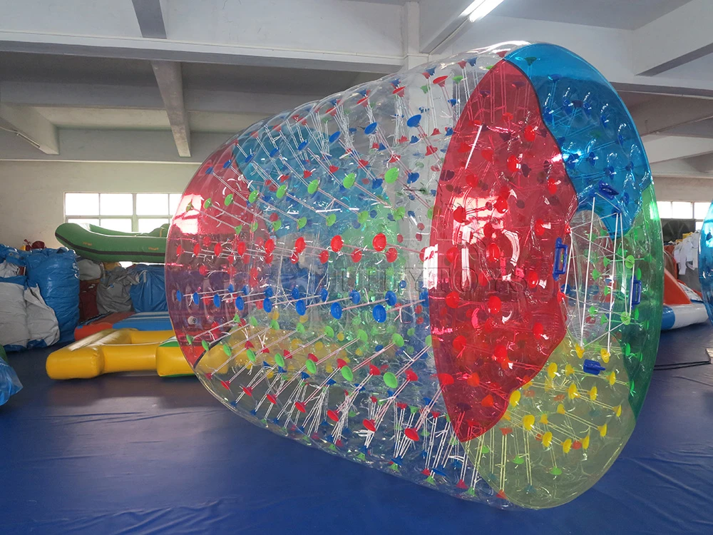 Attractive crazy TPU and PVC water proof inflatable zorb roller ball for outdoor water playground park