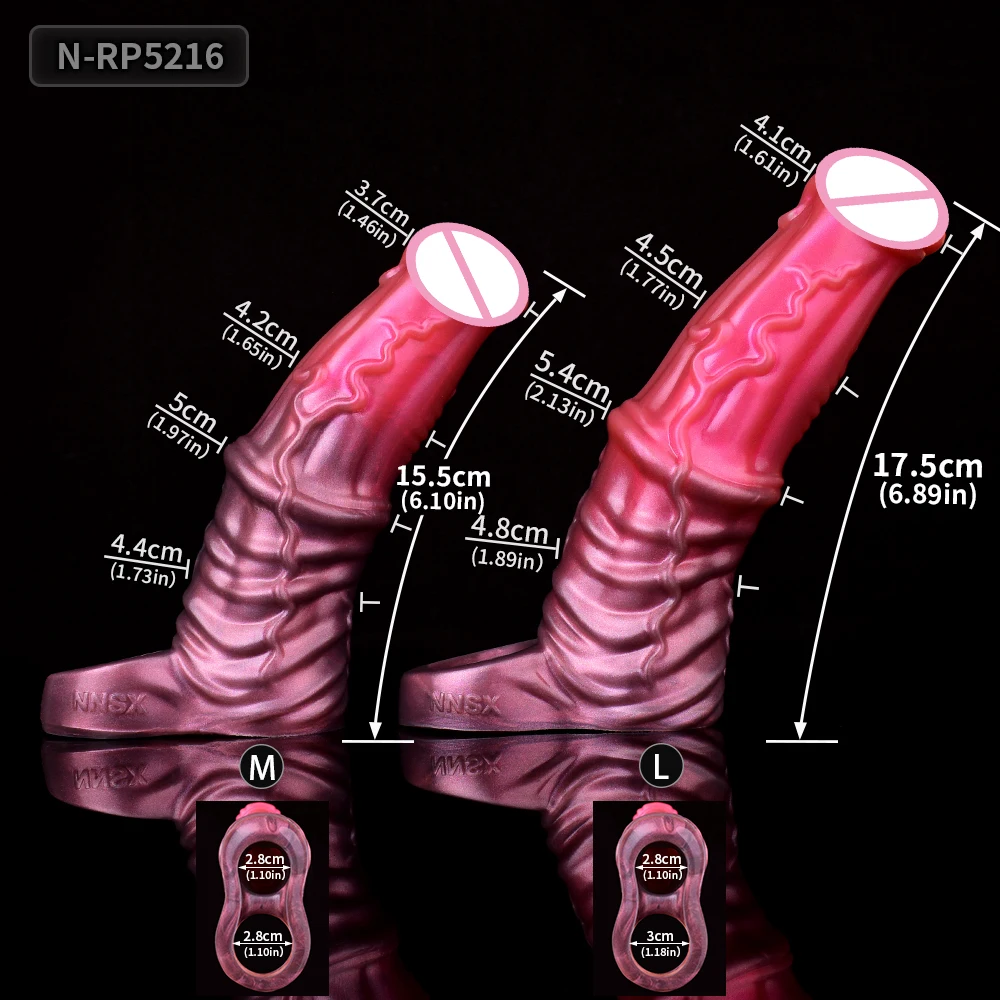 NNSX Red Pupil Penis Enlargement Rings Cock Massager Anal Vaginal Extra Stimulation Penis Enlargement Sex Product Penis Extender