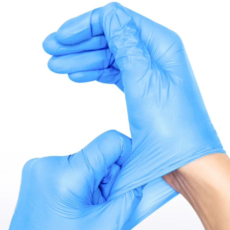 CE OEM Factory Price Examination Grip Blu Box Gloves Nitrile Glove For Medical And Healthcare Products