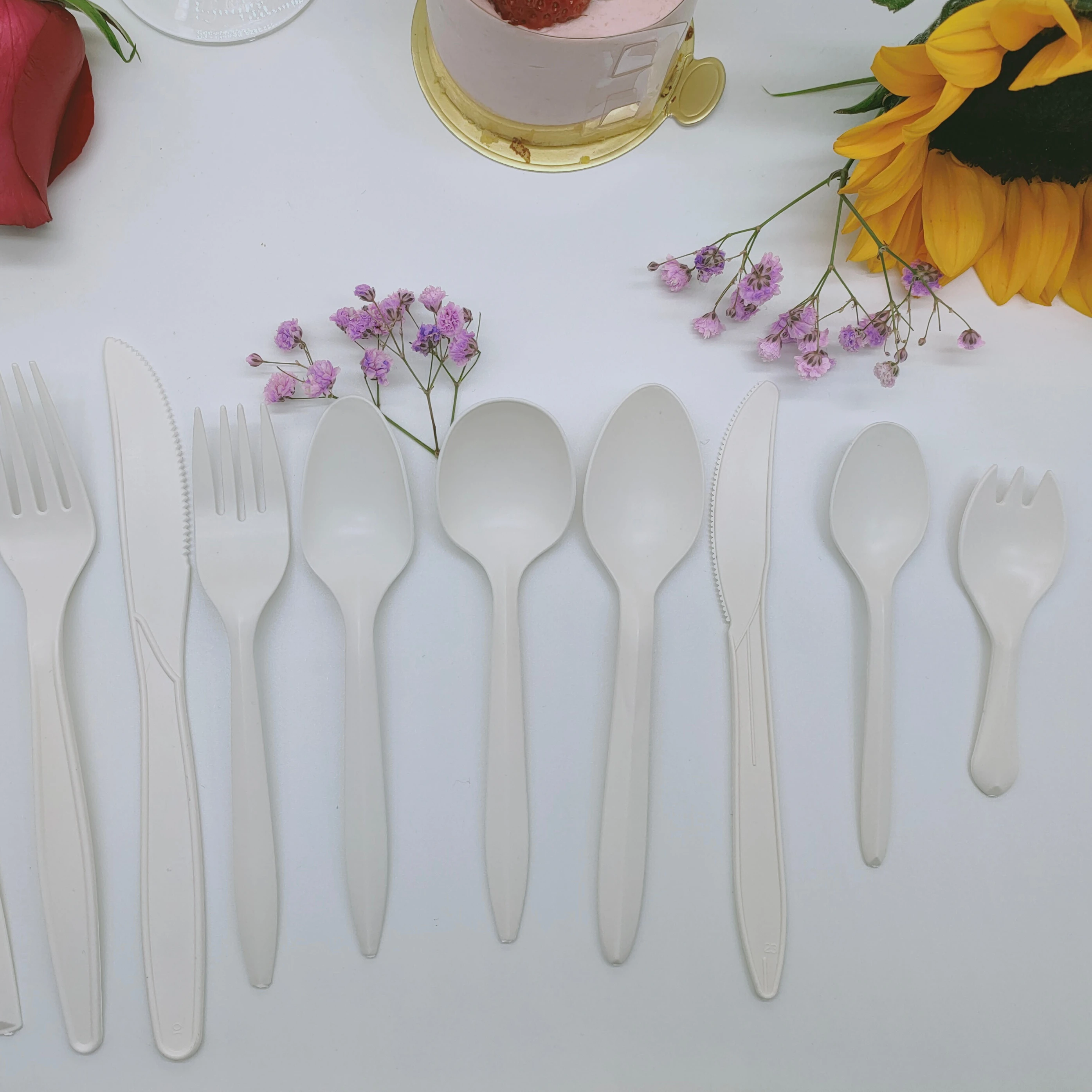 
GreenWorks Eco-friendly Disposable plastic 3.38 inch customizable plastic spoon Ice cream scoop 