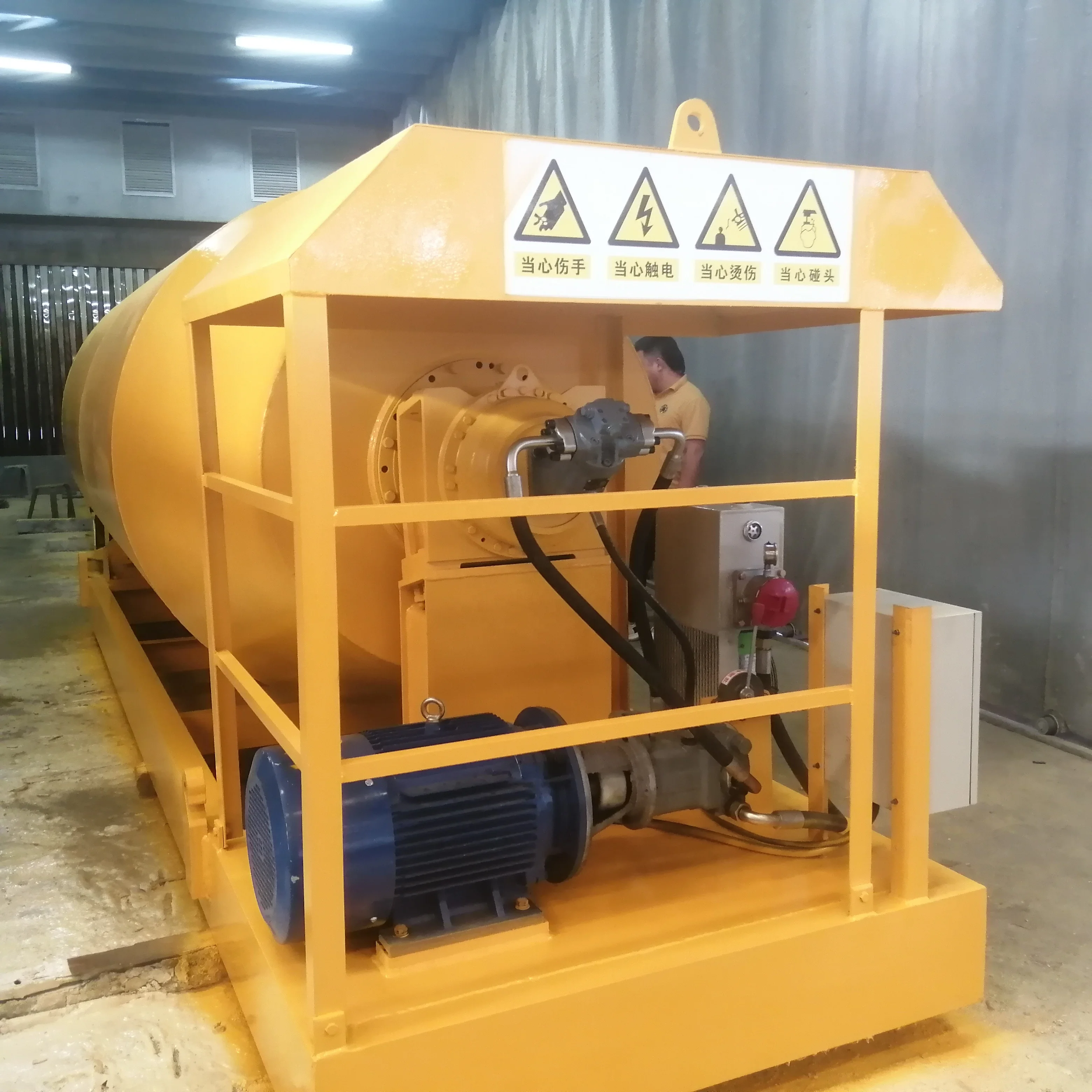 Times Power Manufacturer supply  3m3 concrete rail mixers with pump high quality concrete machinery for tunnel