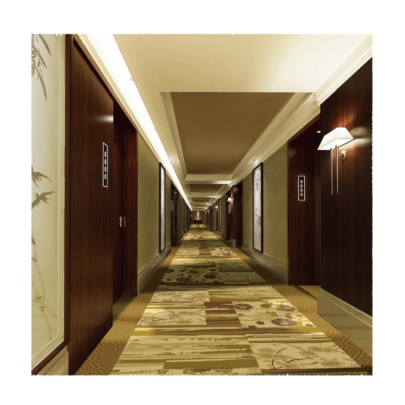 Non-Slip Hotel equipment Wall to wall Nylon axminister hotel office carpet