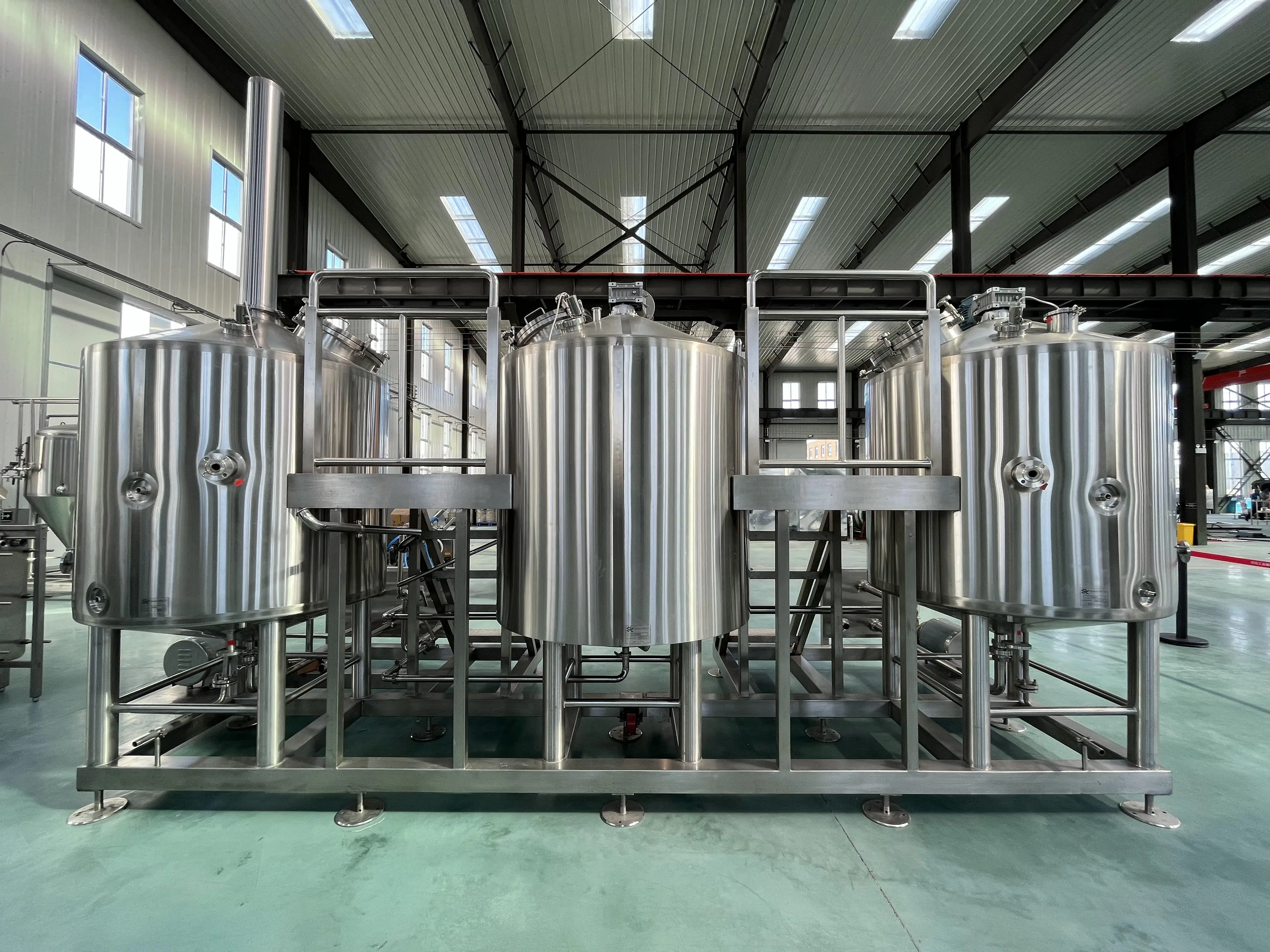 6BBL stainless steel steam heating beer making brewing systems