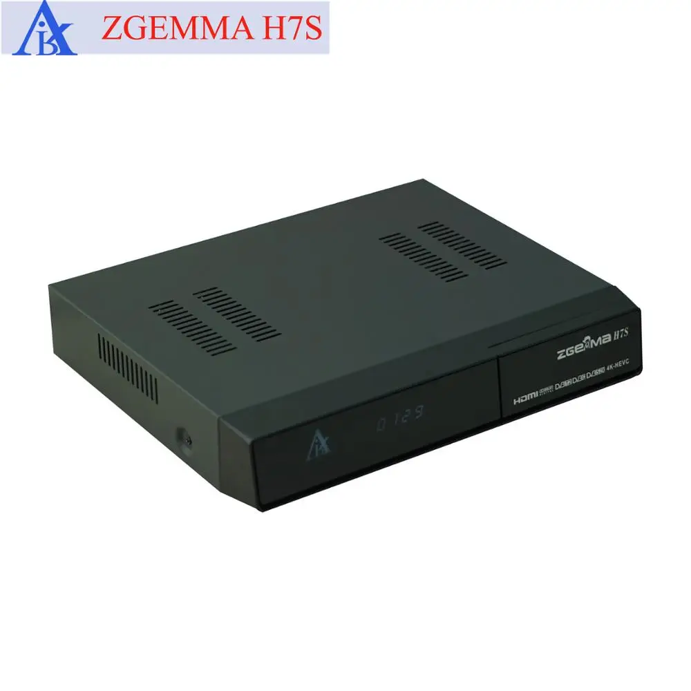 2*DVB S2X +DVB T2/C Factory price good quality 4K ZGEMMA H7S Satellite receiver Linux OS set top box