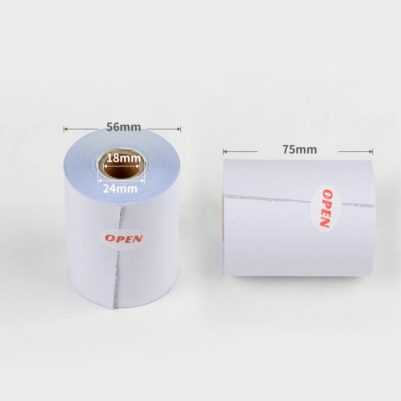 Yulu brand color paper 100% wood pulp free sample Carbonless paper roll