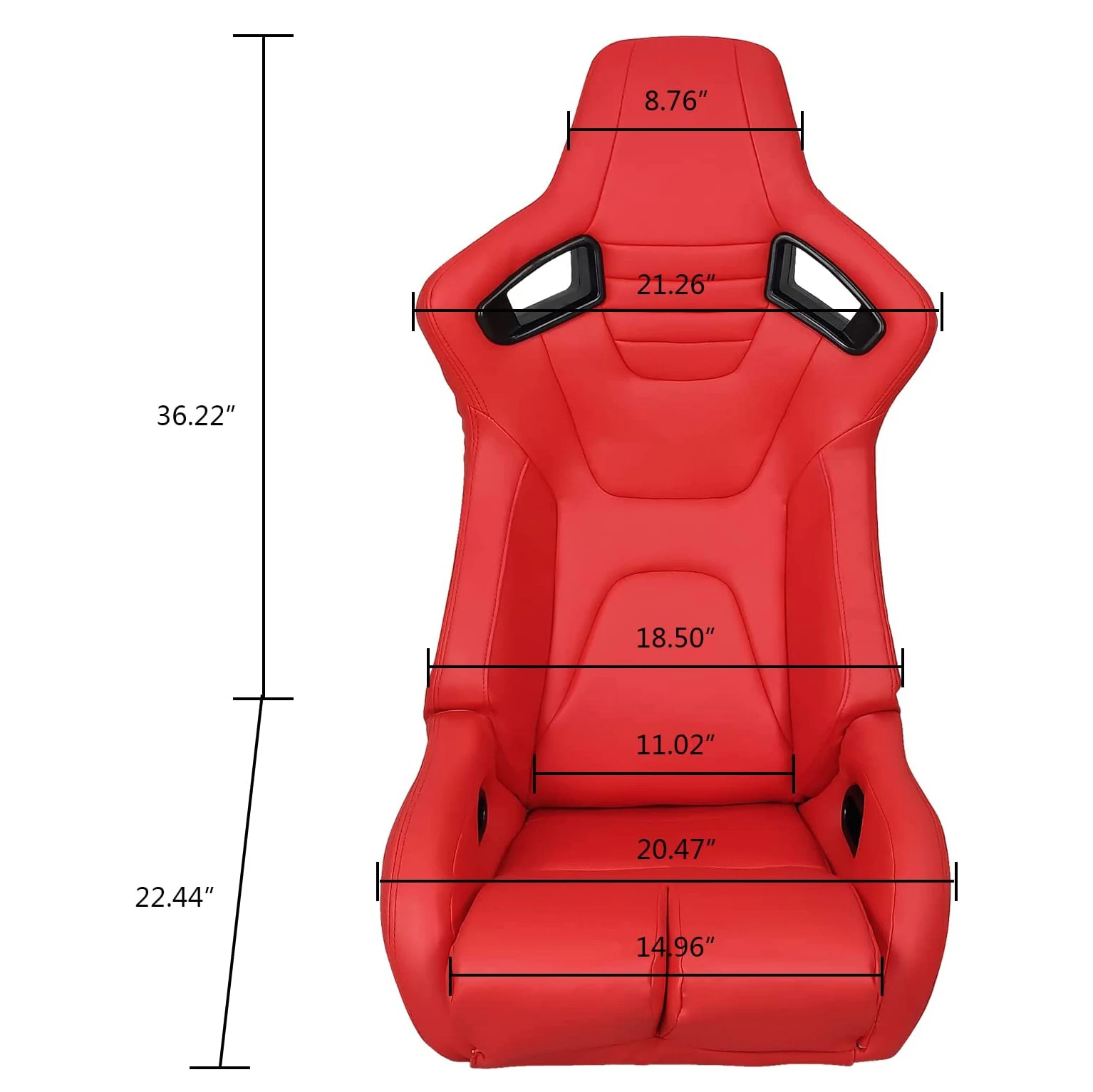 JIABEIR 1095 Universal Driver Car High Quality Leather Adjustable Sport Simulator Gaming Sim Racing Seats