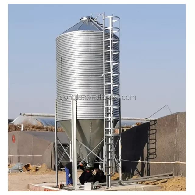 2022 poultry farm 3 ton~11 ton small steel silo used for chicken farm pig farm animal & poultry husbandry equipment