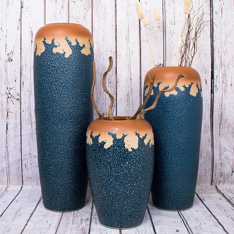 ancient large decorative ceramic floor vase for decor