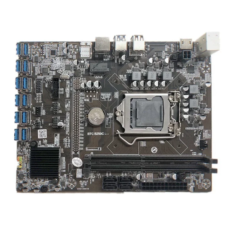 Абсолютно Новый LGA1151 B250C материнская плата 12xpcie для USB3.0 слот графического процессора поддержка DDR4 оперативная Память