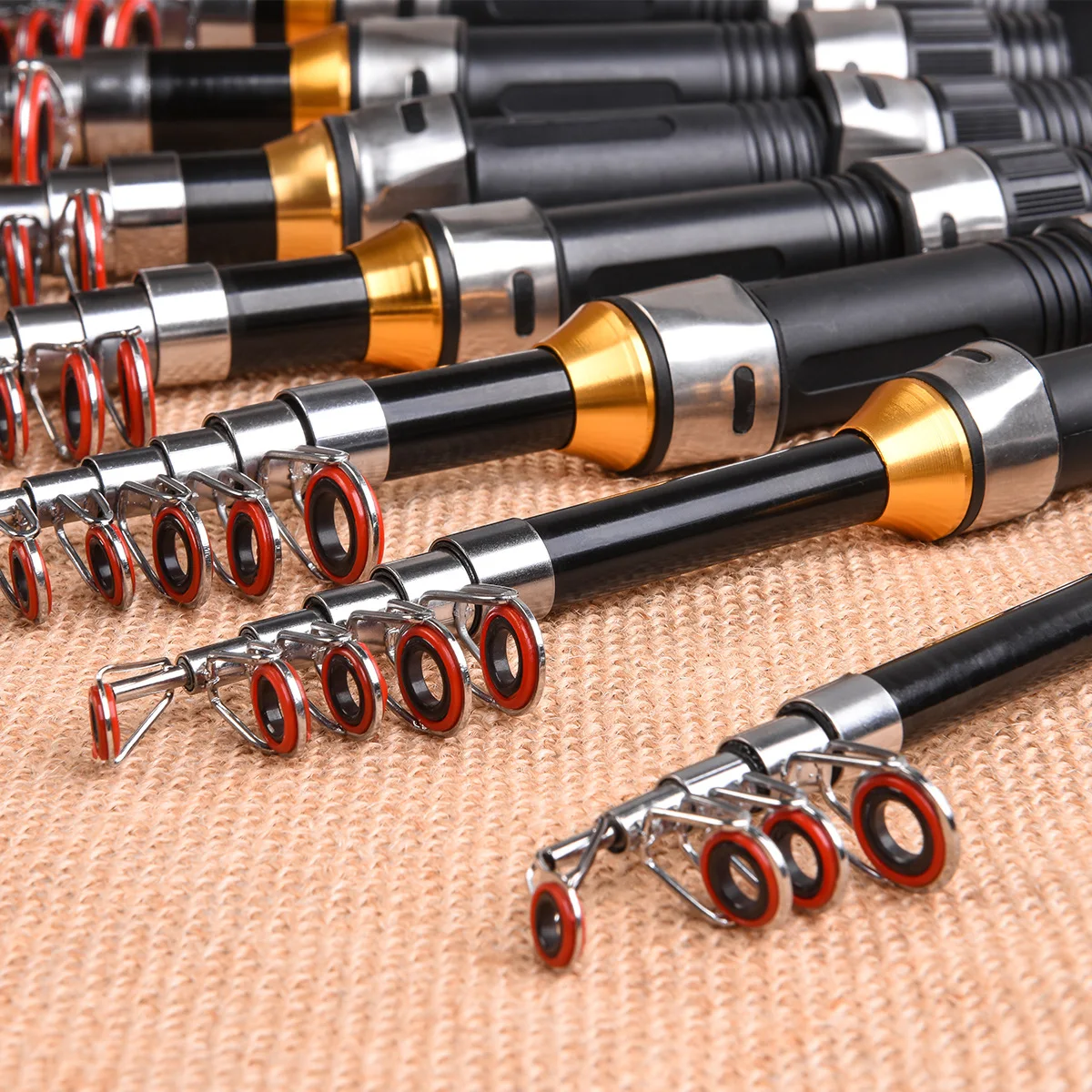 Hot Sale 1.2M 1.5M 1.8M 2.1M Glass Fiber Fishing Rod, Sea And Freshwater Fishing Rod