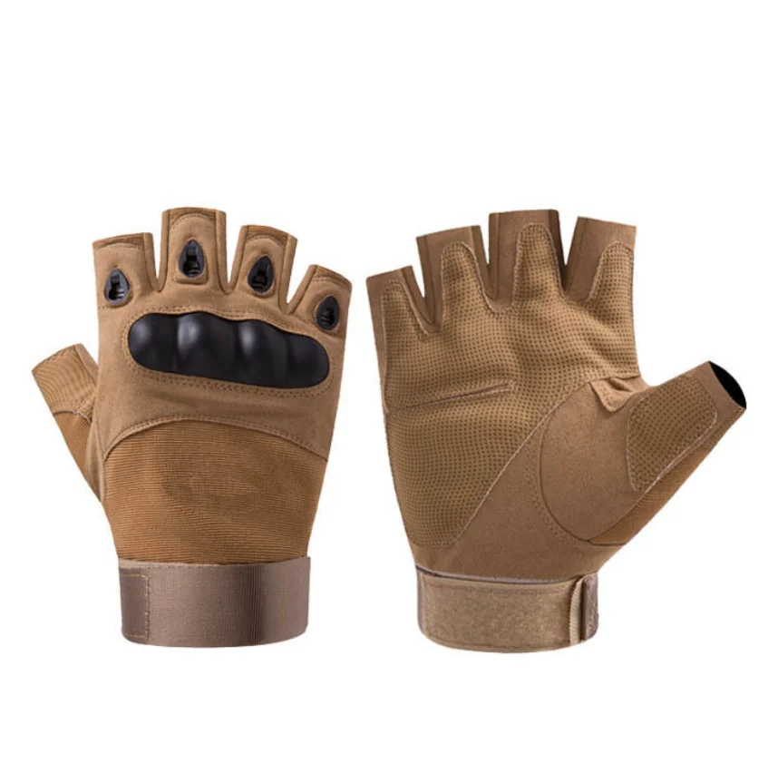 Amazon hot sell Microfiber non-slip wear-resistant half-finger tactical gloves for Outdoor Camping Hiking