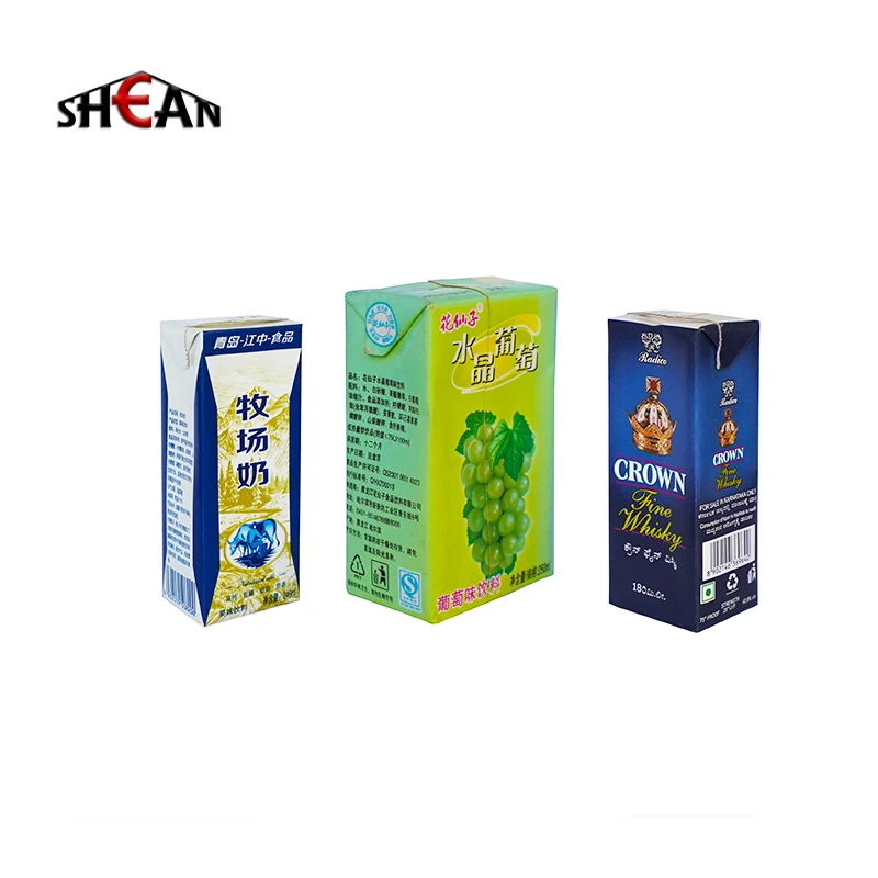 Aseptic 125ml - 1000ml  packaging materials Packing Paper  Carton Package paper for fruit juice  box