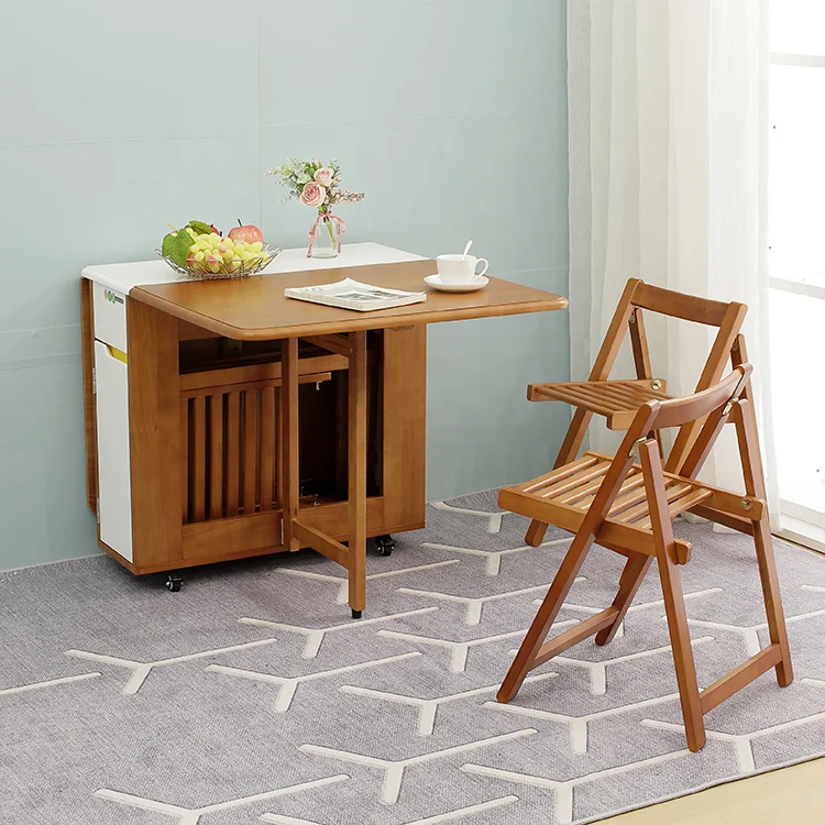 Gcon most popular in the world small saving space living furniture philippine dining table and chairs set foldable dining table