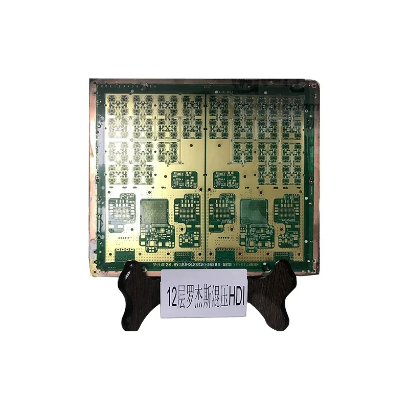 12-layer Rogers Hybrid Pressure HDI PCB manufacturer