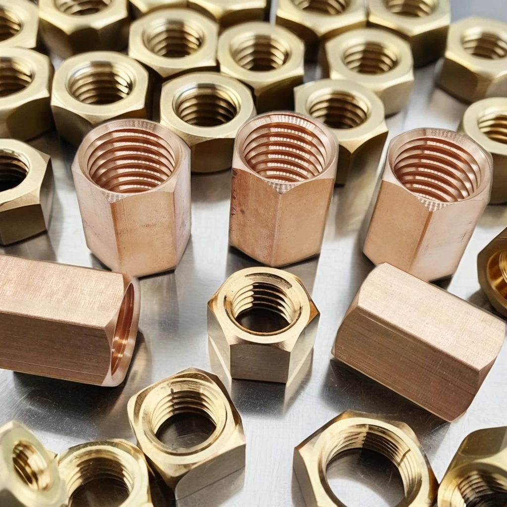 Wholesale Professional Manufacture CNC Brass Inserts Recessed Nuts with Gold Plating for Healthcare Application