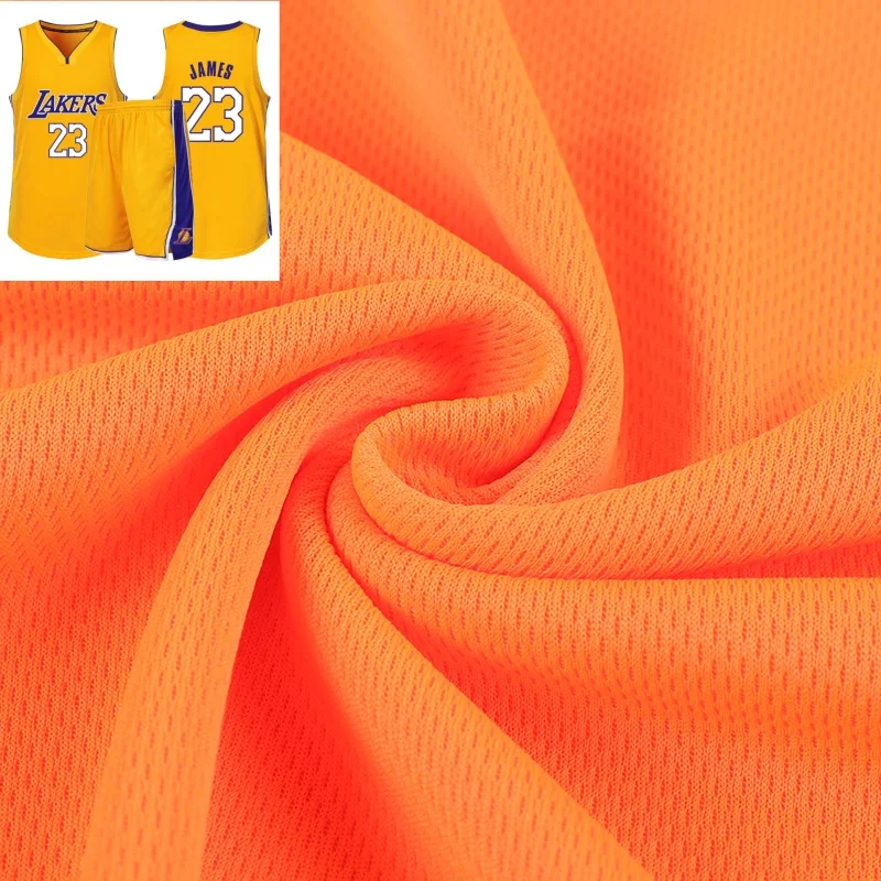 100% POLYESTER 75D BIRD EYE BIRDSEYE MESH FABRIC CLOTH KNITTED FOR SPORTS WEAR PANTS TROUSER QUICK DRY BREATHABLE 130GSM COOL