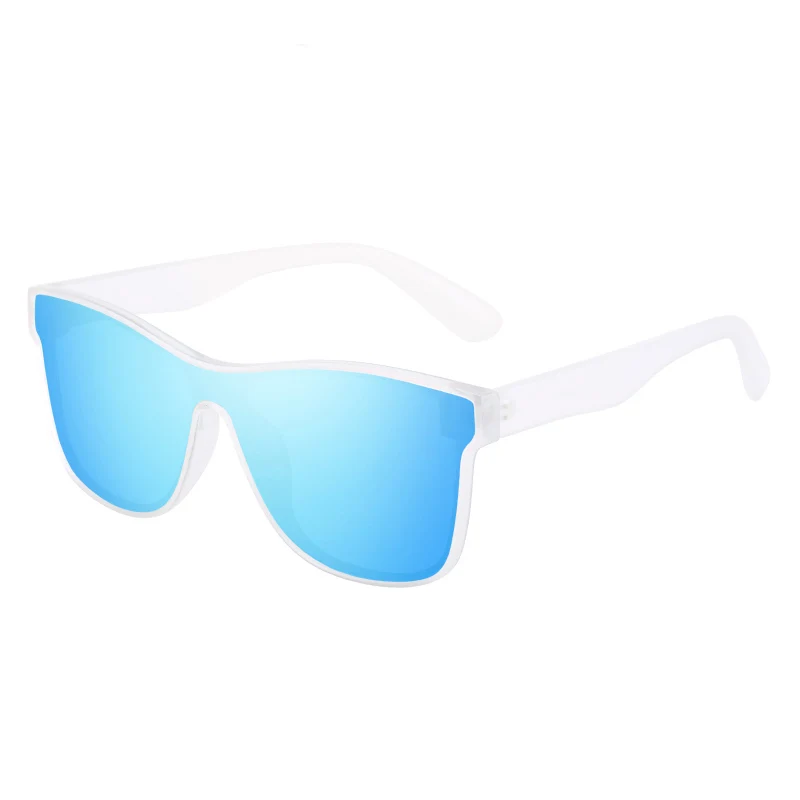 Ready stock trendy one-piece lens women shades high quality polarized sunglasses custom logo