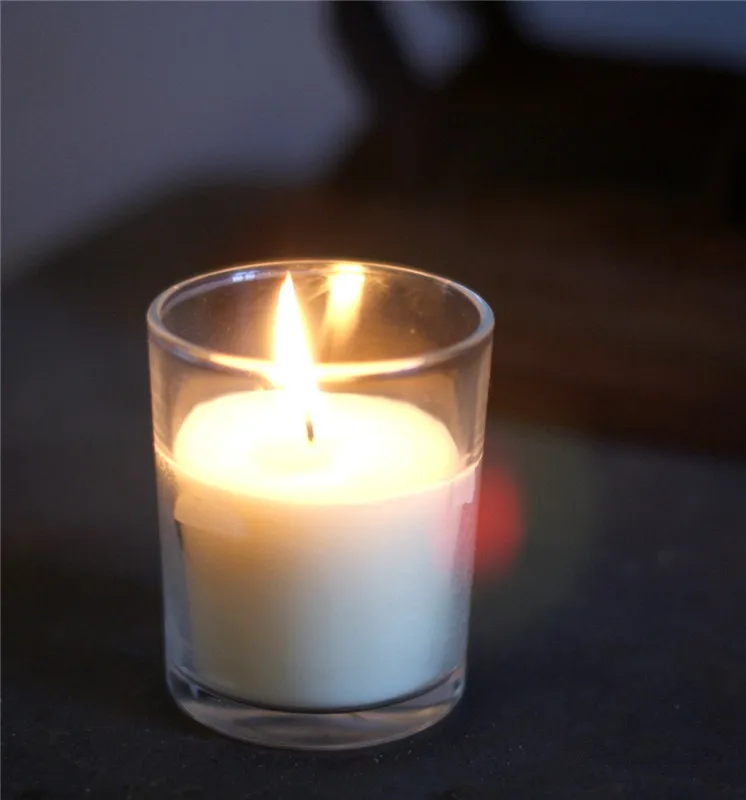 High Quality For Church Or Prayer In Stock Wholesale Flameless 12 Inch Glass Religious Candles