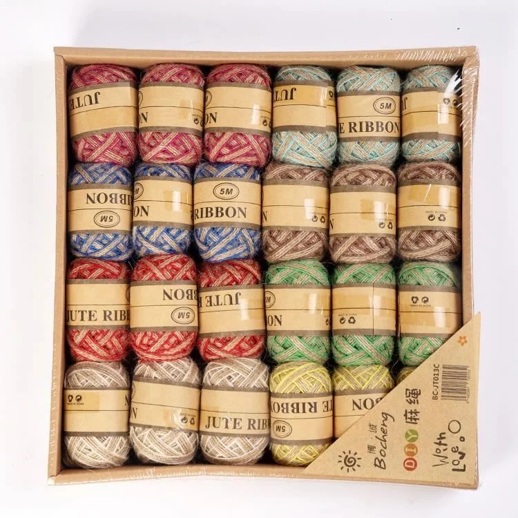 24PCS DIY Handmade Jute String Twine Rope for DIY Gift Wrapping Decor