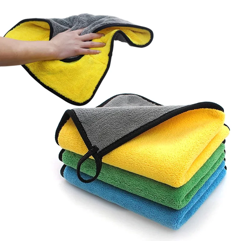 Super soft Absorbent microfibre car wash cloths 40x60 micro fiber towel cloth for car cleaning 800gsm