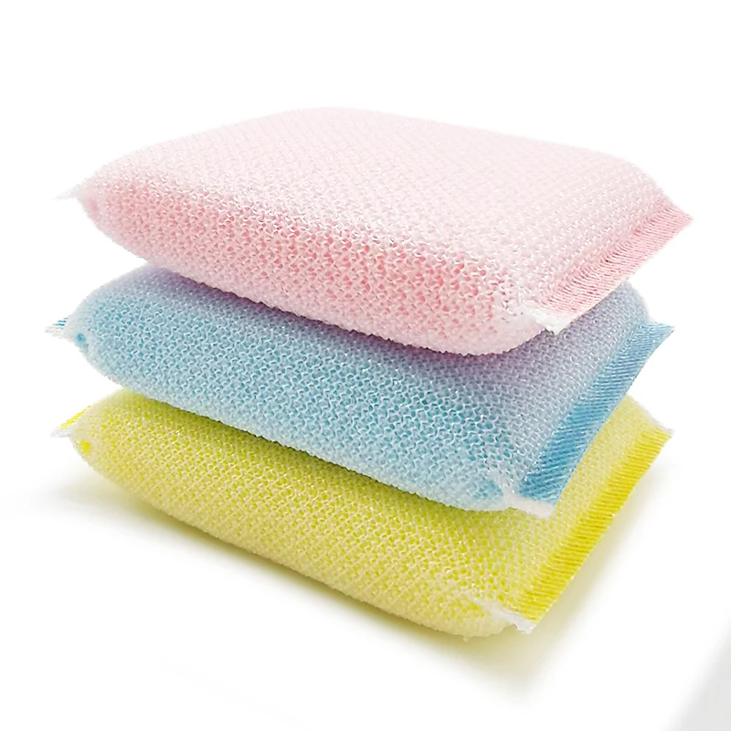 2024 New Innovations Double sided brush pot tool does not damage the pot Steel wire sponge wipe