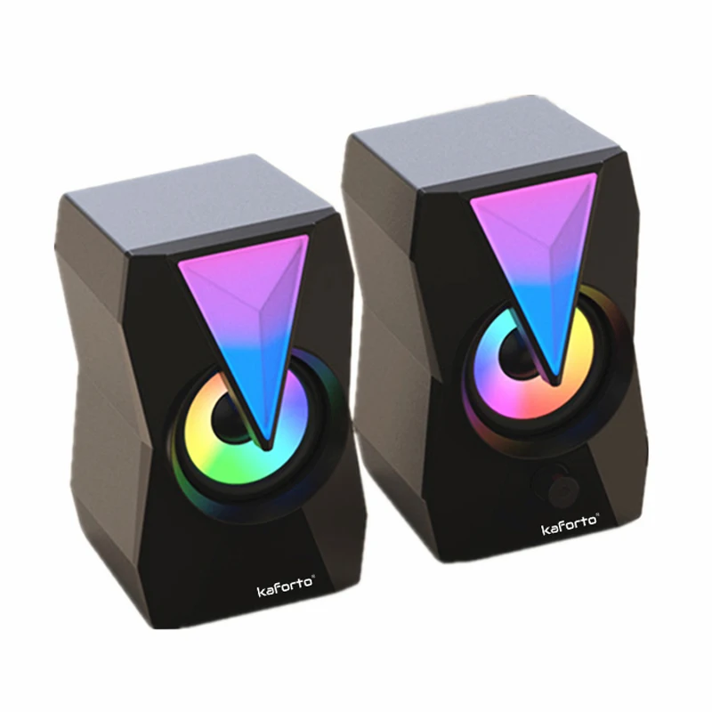 Маленькие портативные аксессуары RGB для ПК, музыкальная песня, компьютерная игровая колонка, мультимедийный динамик