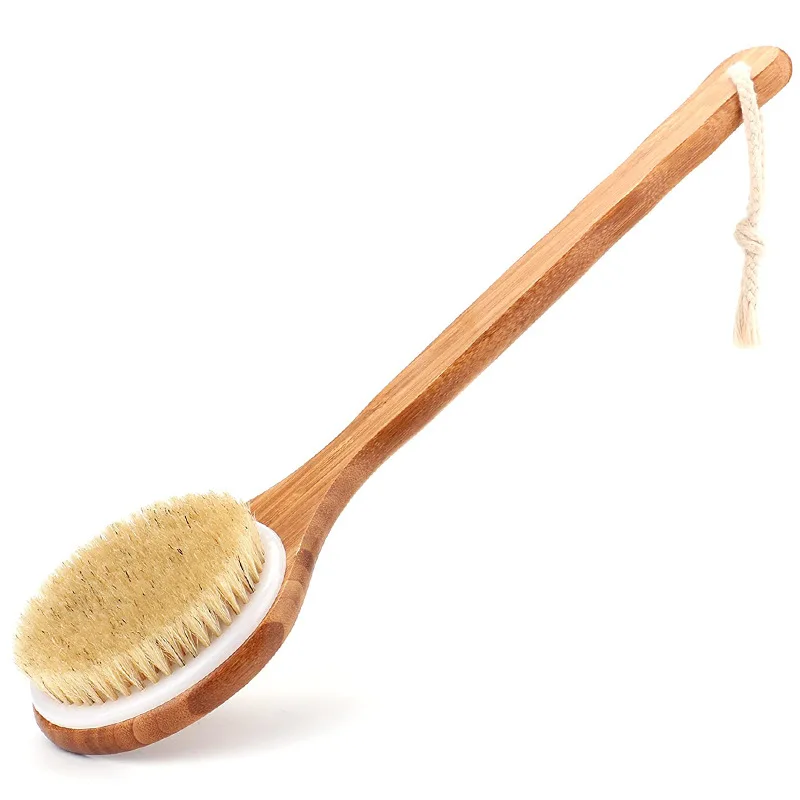 Factory OEM bamboo bath brush For Body bath brush bamboo
