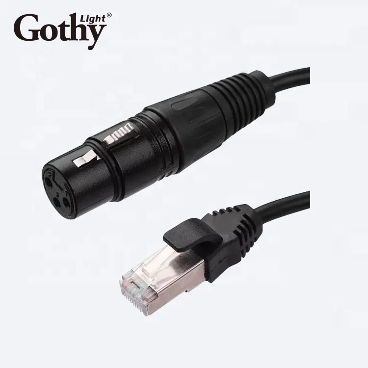 Переходник с RJ45 Ethernet на 3-Pin XLR Male Female 3-pin female коннектор к male