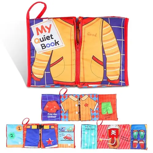 Custom 3D Soft cloth book Baby Quiet Book Learning Cloth Soft Plush Early Educational cloth book Toys