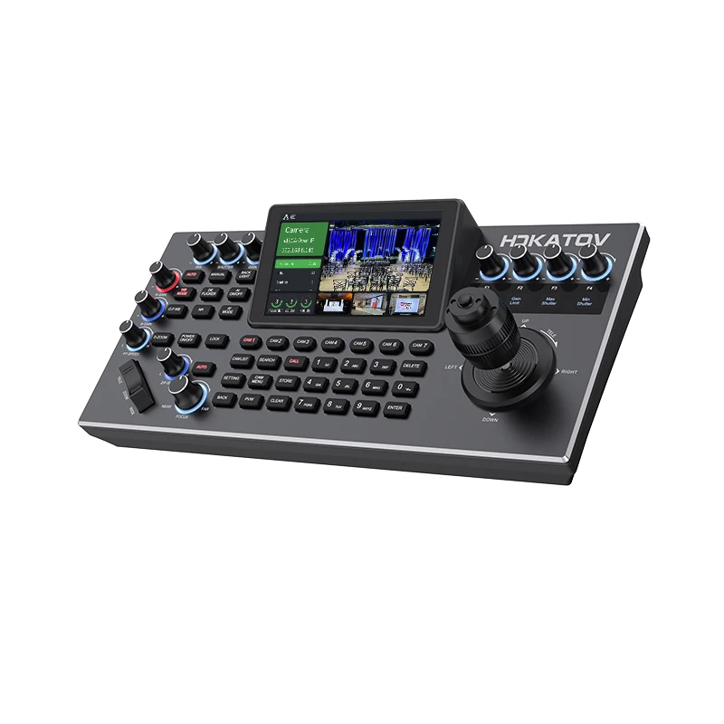 KATOV IP Ptz Dome Camera Keyboard Controller Support up to 7 tally channels USB video conference new ndi ptz joystick Controller