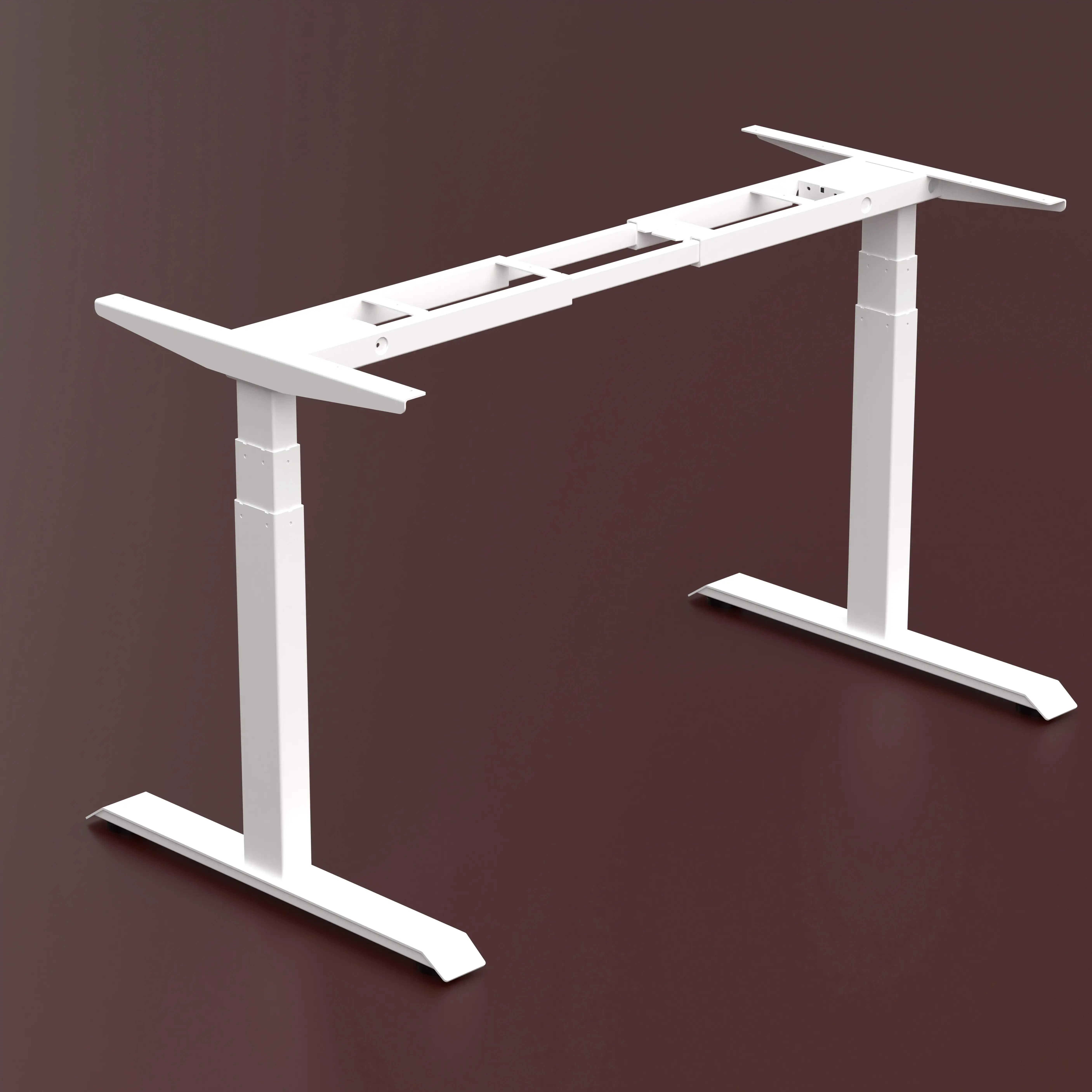 Ergonomic Electric Stand Up Desk Workstation, Height Adjustable Frame Home Office Computer Standing Table