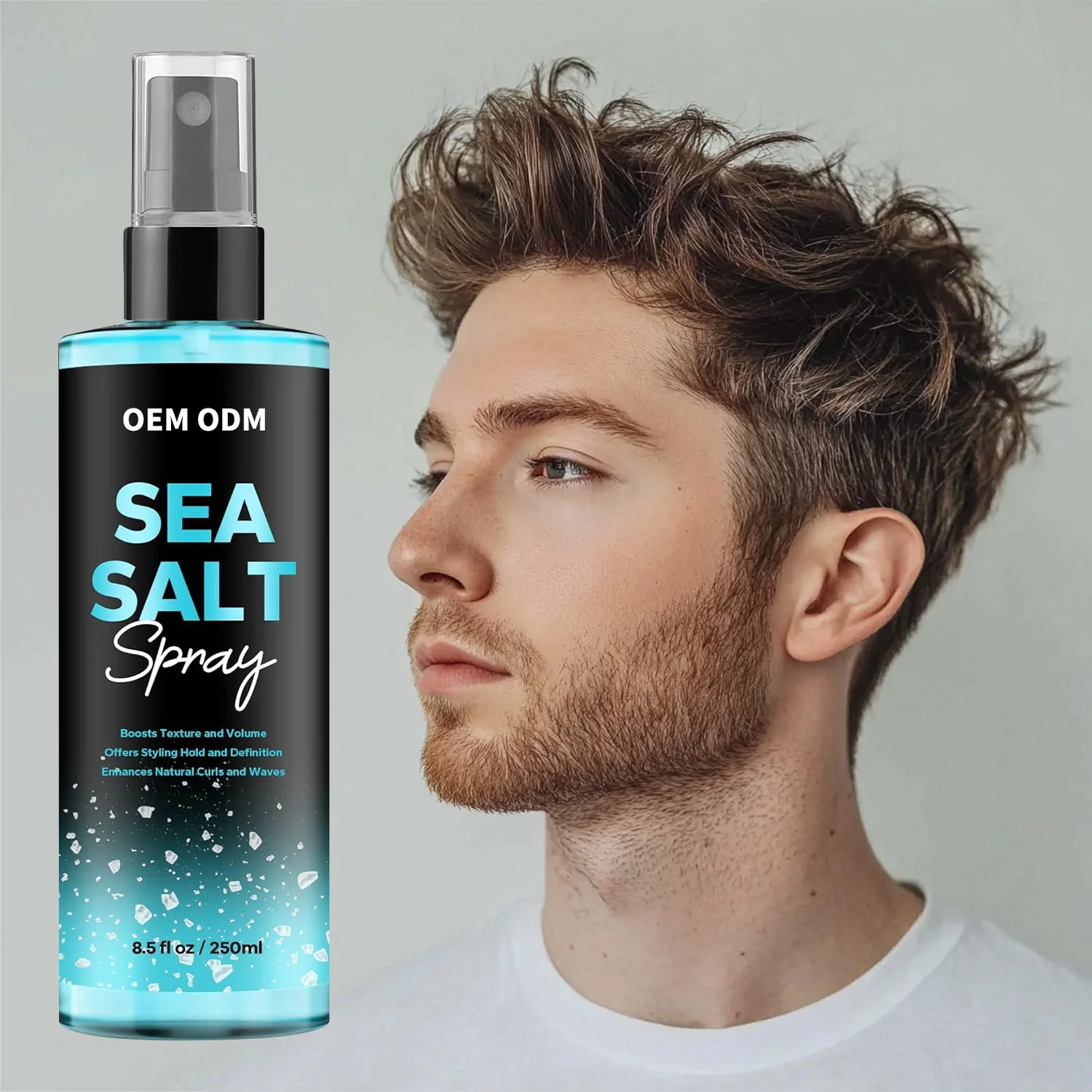 Private Label Organic Smoothing Hydrating Natural Sea Salt Spray for Dry Hair Dreadlocks