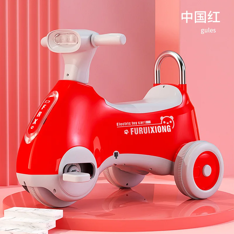 12V Kids Electric Motorcycle Child Motorbike with Wheels Lights Mini Motorcycle Rid On Car Toys for Children