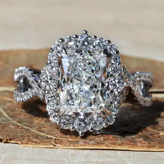 На заказ 1ct 2ct 3ct 5ct обручальное свадебное ювелирное изделие 14k 18k золотое лабораторное кольцо с бриллиантами