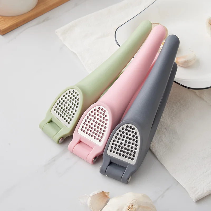 Home Kitchen High Quality New Upgraded Manual Gadgets Stainless Steel Garlic Press