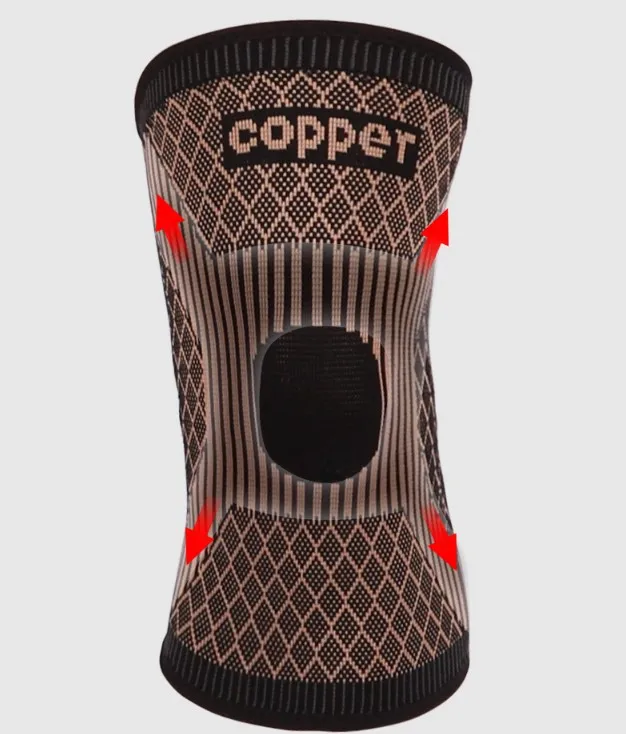 New Stretch Knitted Nylon Copper Sports Knee pad Outdoor Fitness Elastic Knee Pads