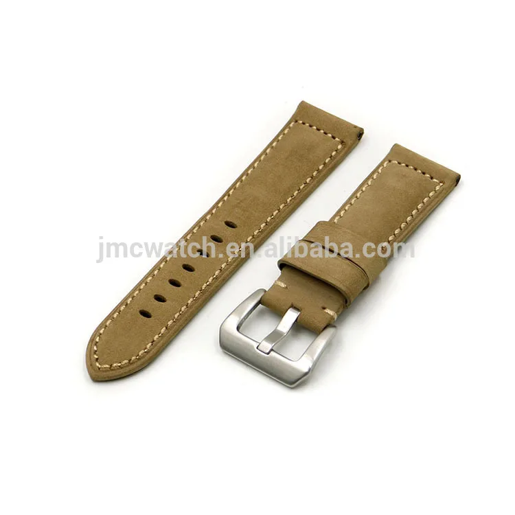 
genuine Leather watch strap 22mm crazy horse watch band for paner.ai watch 
