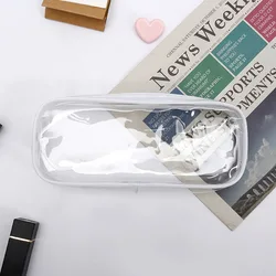 Wholesale Transparent Pencil Bag Clear Pencil Case Pvc Zipper Pencil Case