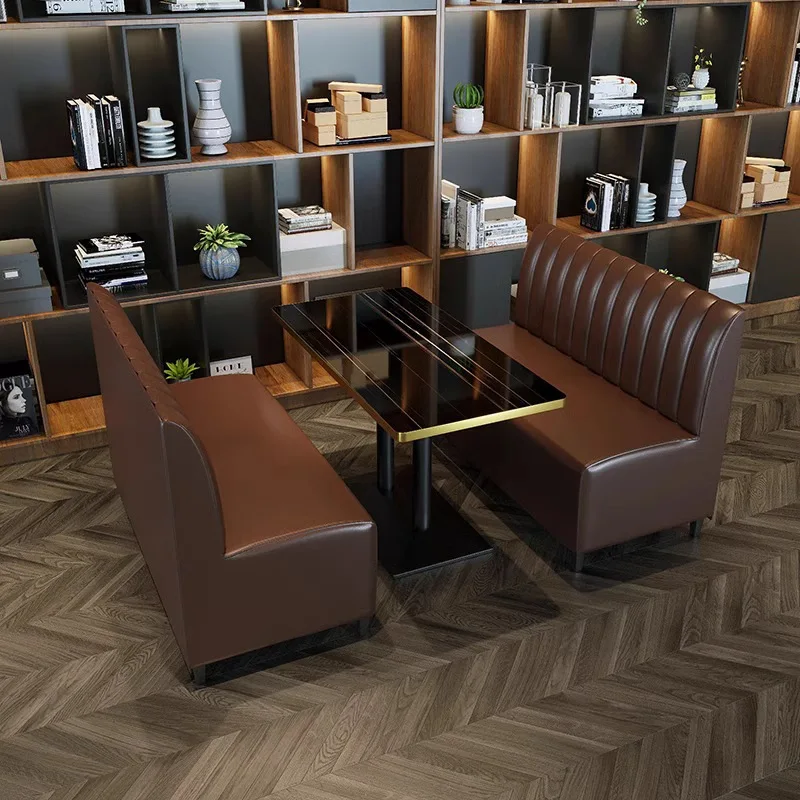 Good quality  modern PU leather cafe furniture customized color club restaurant sofa booth seating