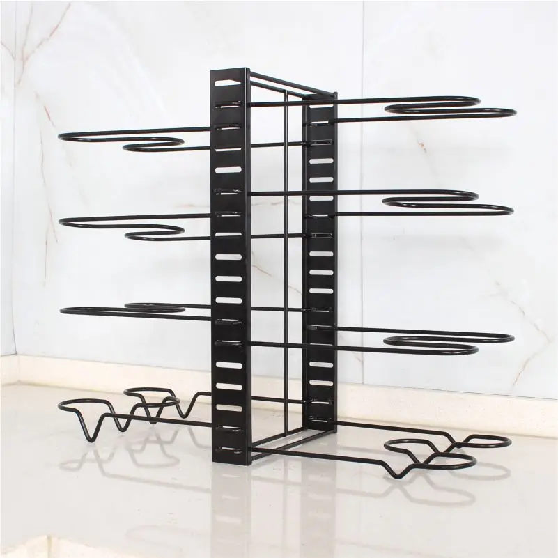 HIGH QUALITY 2 Sides DIY Organizer Pan holder  for kitchen