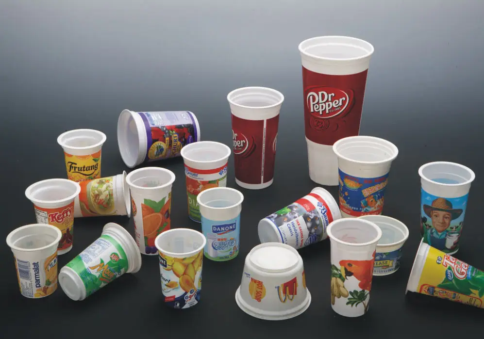 High Performance Plastic Milk Tea Disposable Cup Offset Printing Machine For Sale