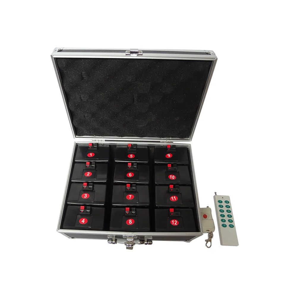 12 pcs receiver cold fountain fireworks firing system for stage indoor wedding
