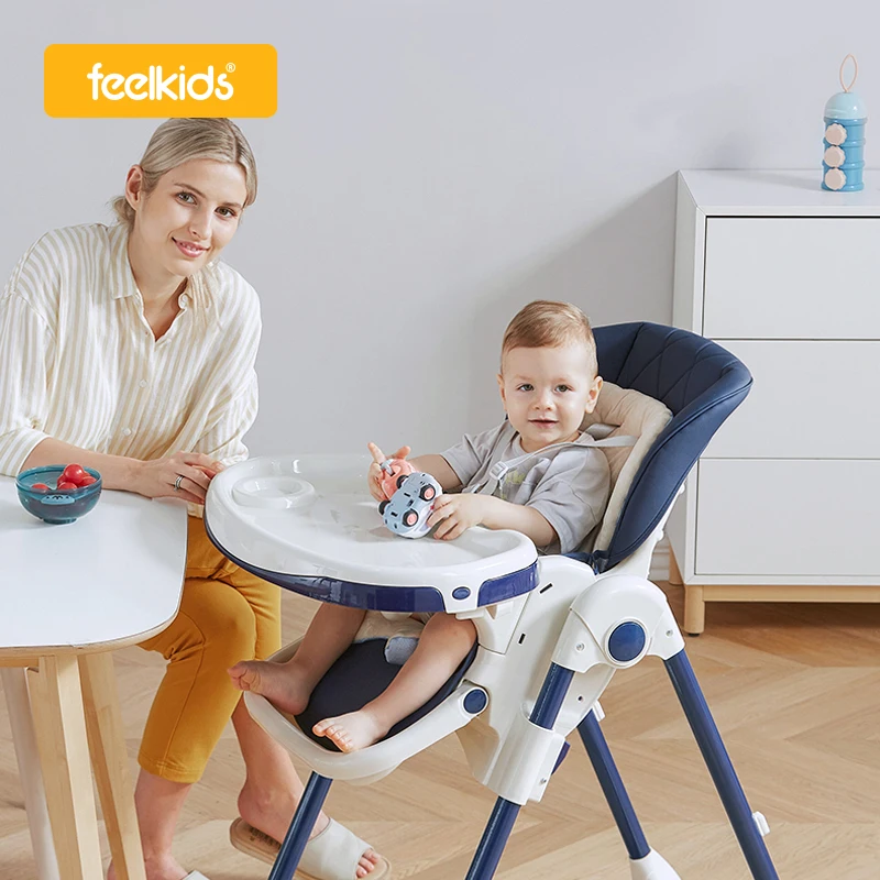 FQTOY-складной высокий обеденный детский пластиковый стул для кормления