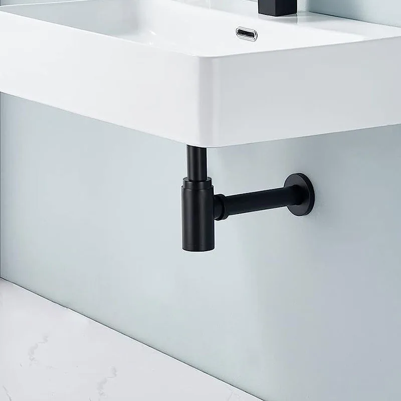 Bathroom Sink Siphon Bottle Trap Chrome P-Trap For Bathroom Vanity Basin