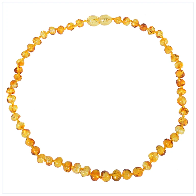 
XUNBEI Natural Oval Baltic Jewelry 14-33cm Baltic Ambers Teething Necklace For Babies 