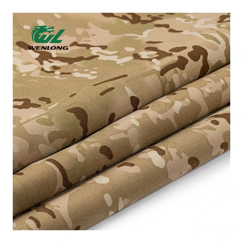 RTS 1000D Camouflage ATY Cordura PU Coated Fabric 100%Poly Anti Tearing Desert CP Fast Undress