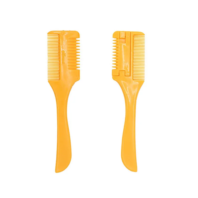 Professional Trimmer Razor Dual Side Cutting Scissors DIY Hair Thinning Comb Slim Haircuts Cutting Tool Blade Barber Cut