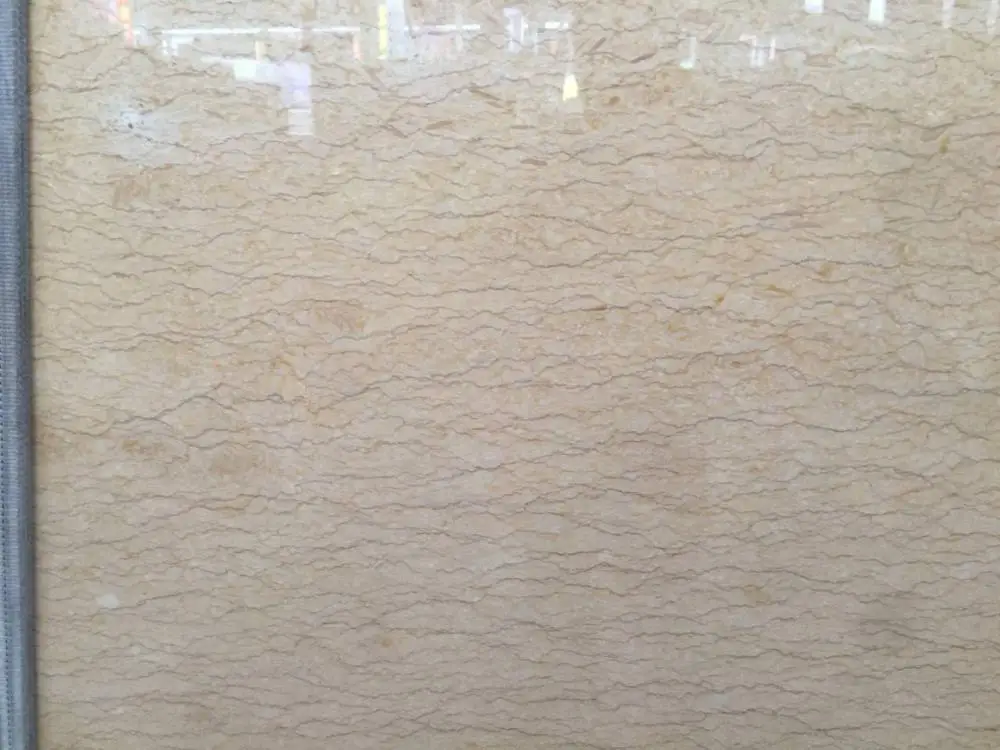 BOTON STONE Natural Stone Modern Sunny Yellow Polished Marble Flooring Tile Slab