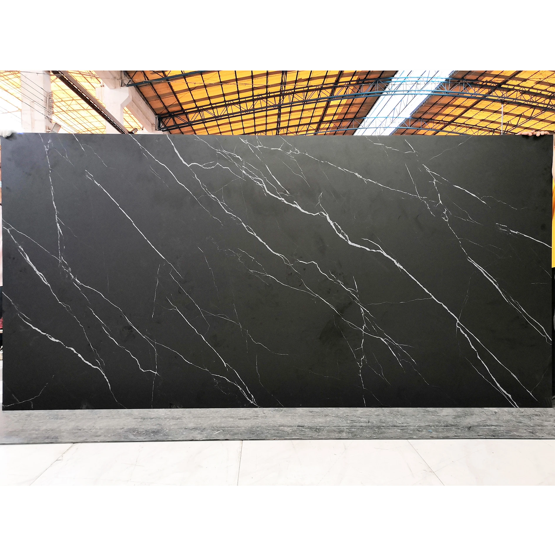 Fishbelly Gold White Big Size Raw Porcelain Slabs 3200*1600*12mm Ceramic Tile Customized Kitchen Countertop Table Top Worktop