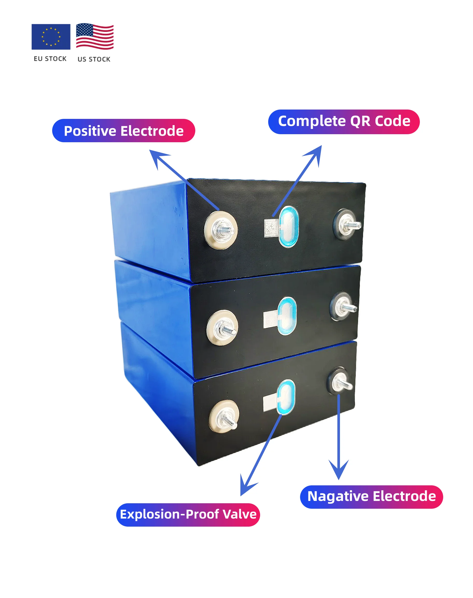 DDP Price Europe Warehouse EVE CATL battery lifepo4 280ah 302ah 304ah 320ah 3.2v lifepo4 battery cell for solar energy system